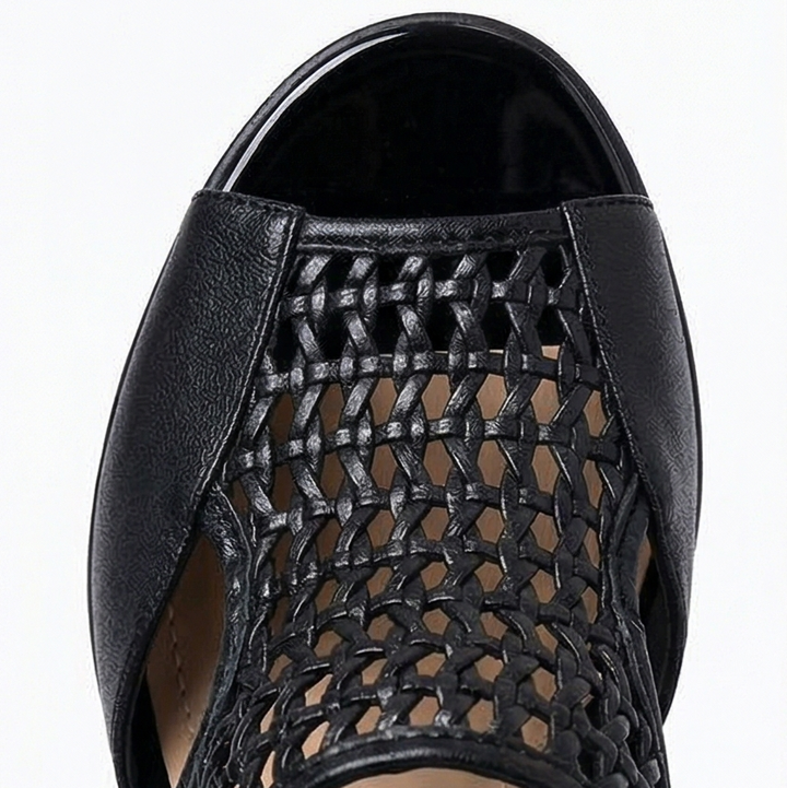 Tessara – Kobiece Andningsbara Woven Sandaler med klack