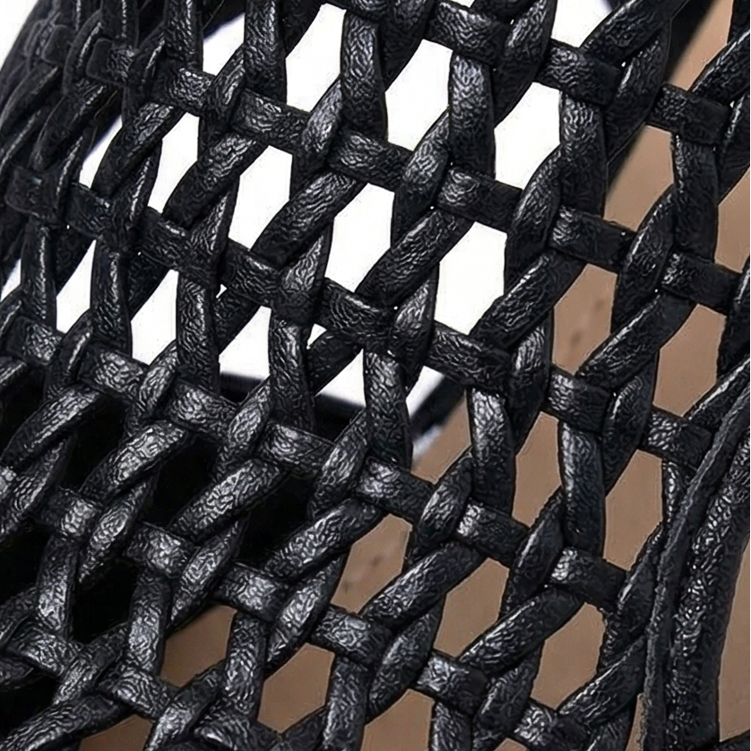 Tessara – Kobiece Andningsbara Woven Sandaler med klack