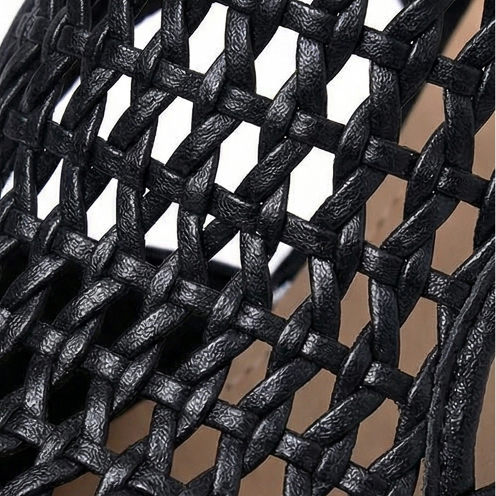 Tessara – Kobiece Andningsbara Woven Sandaler med klack