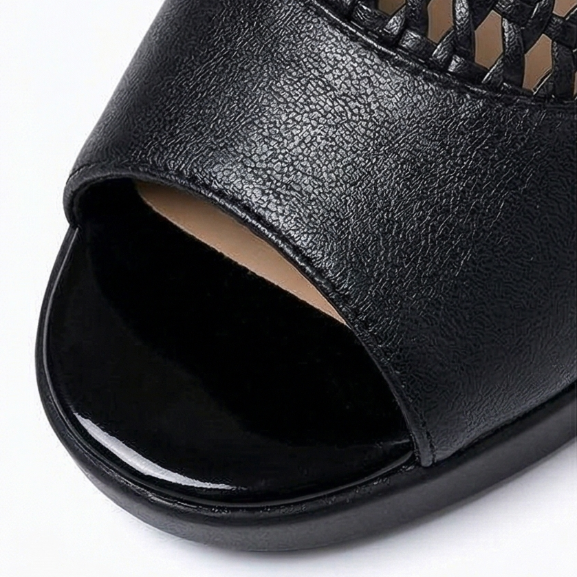 Tessara – Kobiece Andningsbara Woven Sandaler med klack