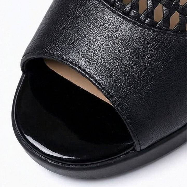 Tessara – Kobiece Andningsbara Woven Sandaler med klack
