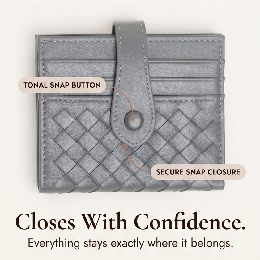 Tessara – Wpleciona plånbok z jagnięcej läder