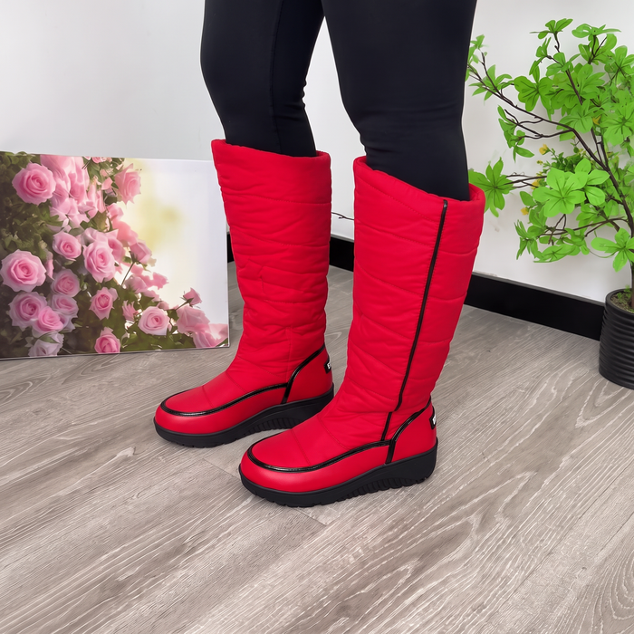 Longara – Wysokie Boots z Pluszowym Finish