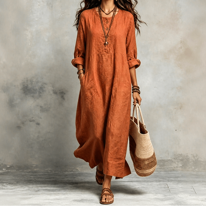 Wearbella – Bezrękawowa Klänning Maxi z Kieszeniami