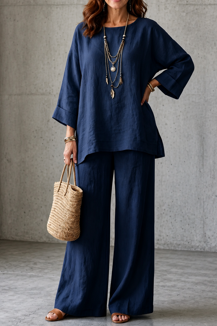 Wearlette – Set Dwuczęściowy z Vida ben w Stilu Lnianym