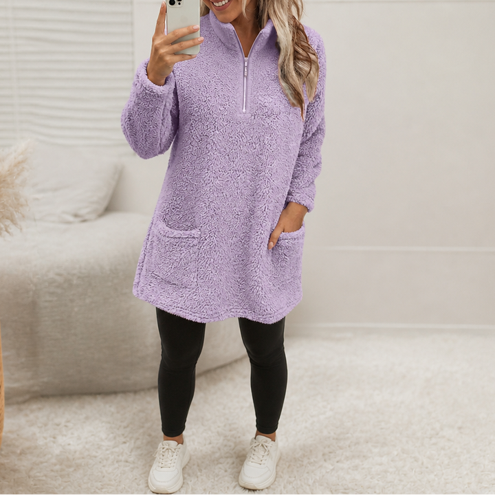 Wearlyn – Lång pół-dragkedja polarowy pulower Sherpa