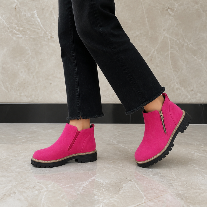 Stepwell – Boots på kwadratowym klack z wyściółką