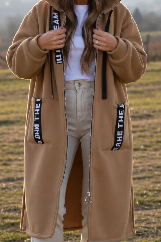 Duskmere – Kurtka z kapturem knähöga på dragkedja błyskawiczny