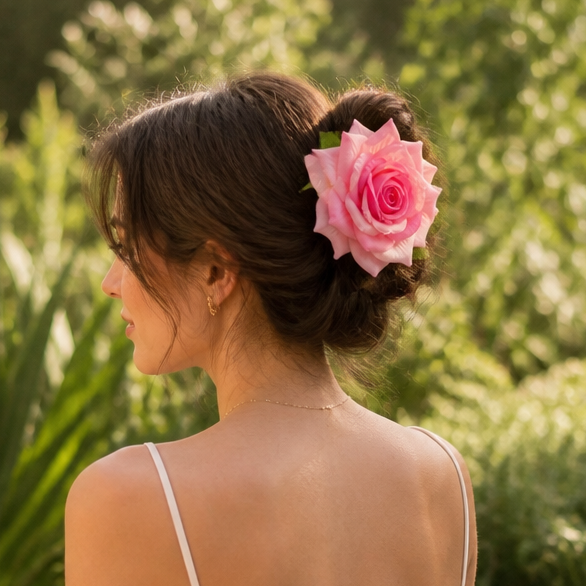 Petalyn – Blommig Klips för Hår z Tkaniny (2-pack)