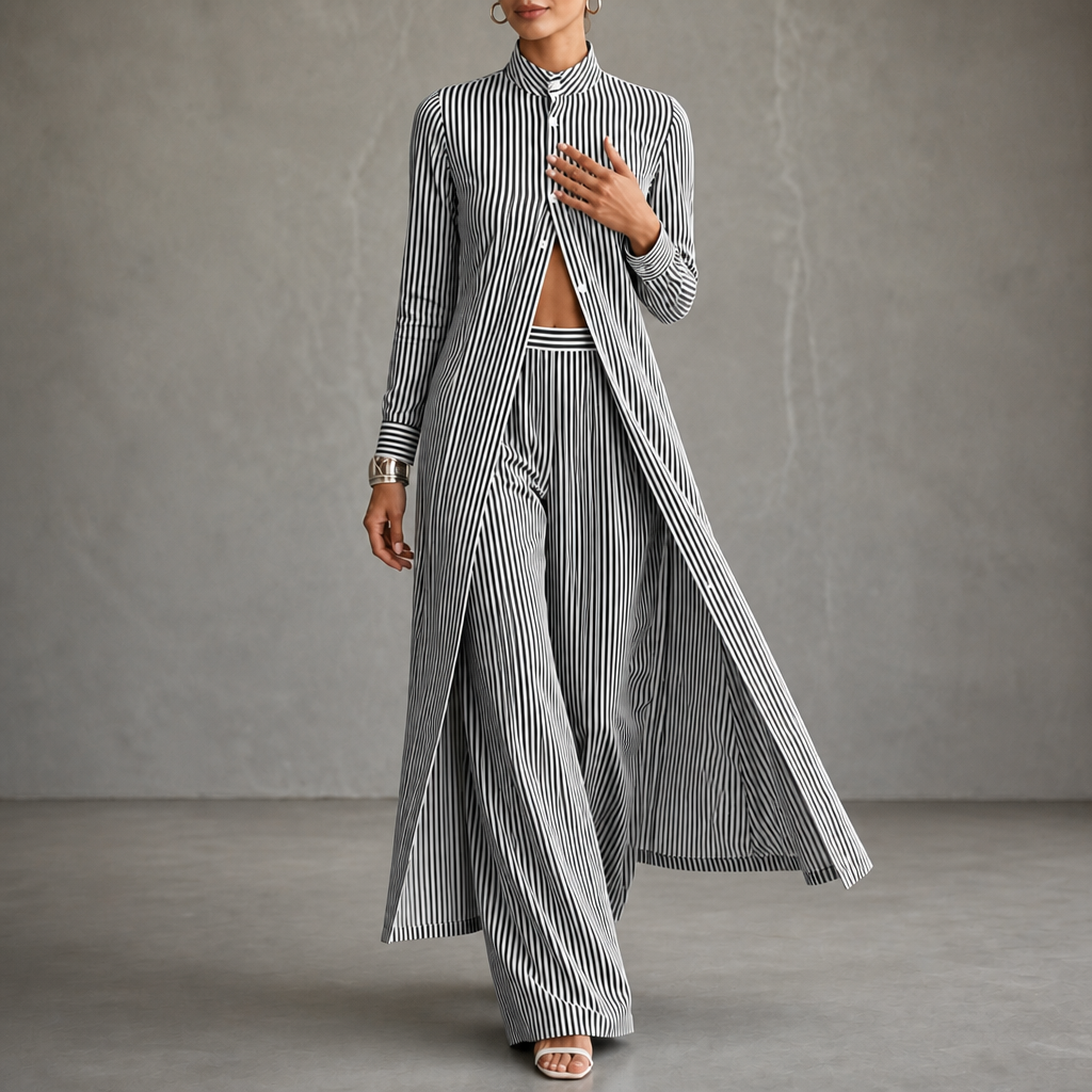 Wearbella – Set koszuli w band i byxor z vida ben