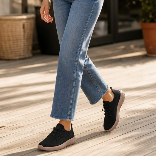 Cloudstep – Sneakers Slip-On z Elastycznym Kołnierzem z Dzianiny