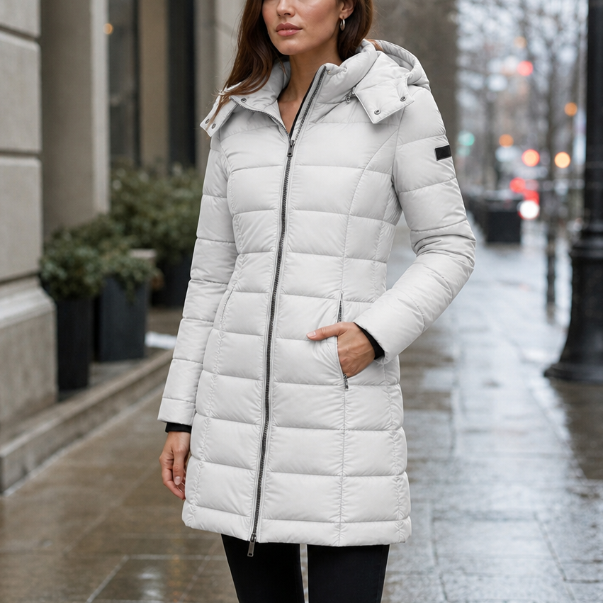 Wearbella – Wypełniona Puchowa Kurtka o Średniej Längd