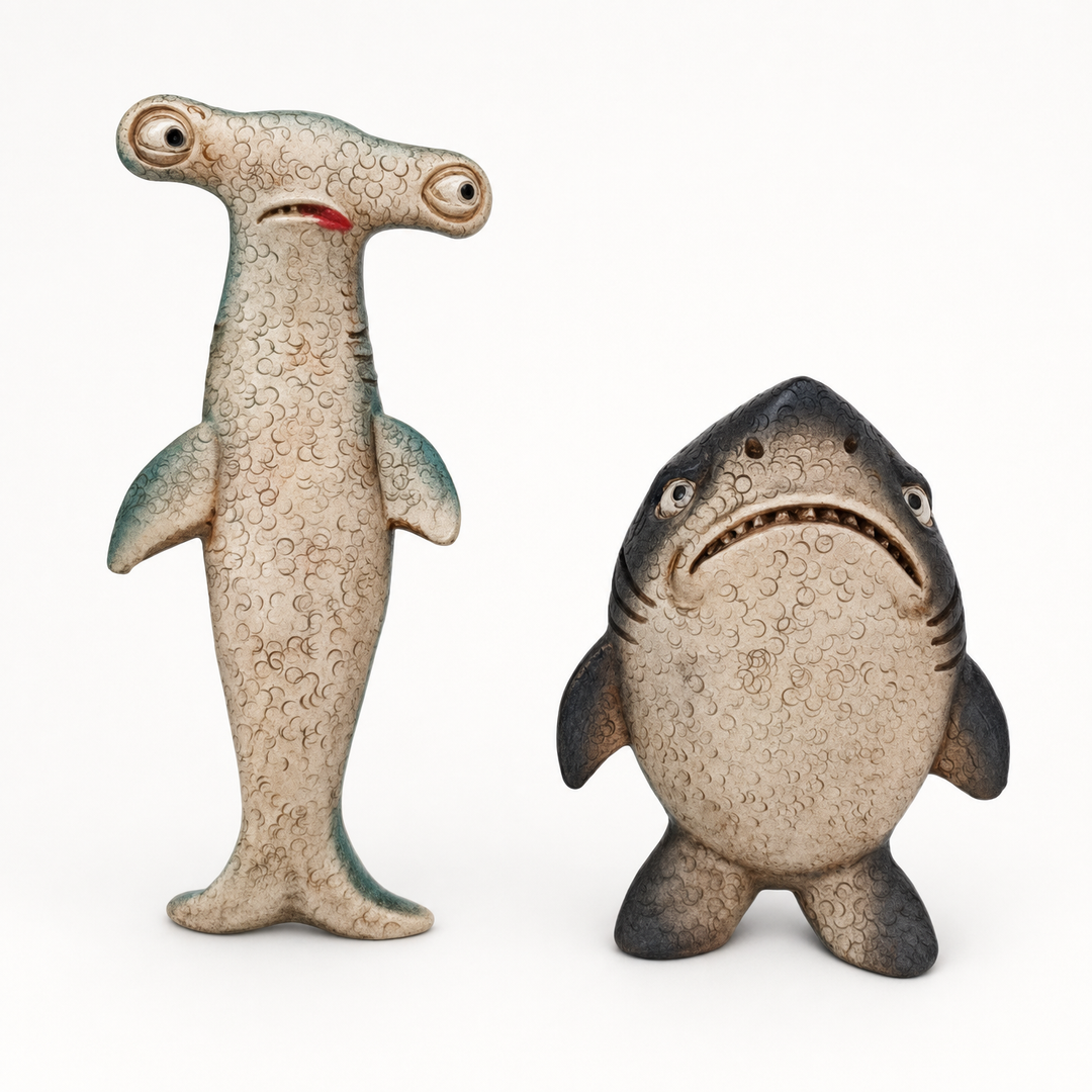Grumplin – Set figurki dwóch zniszczonych rekinów