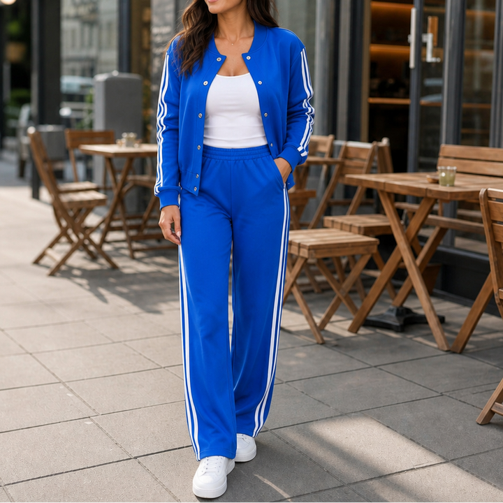 Wearbella – Set dresowy med hög midja i vida ben