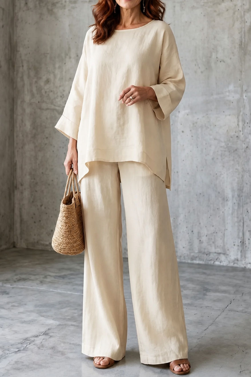 Wearlette – Set Dwuczęściowy z Vida ben w Stilu Lnianym