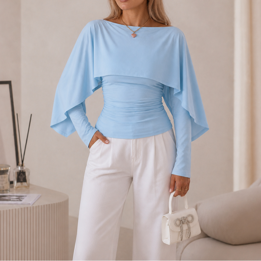 Wearbella – Narzutka z falbaną i ręKaffemi nietoperzami