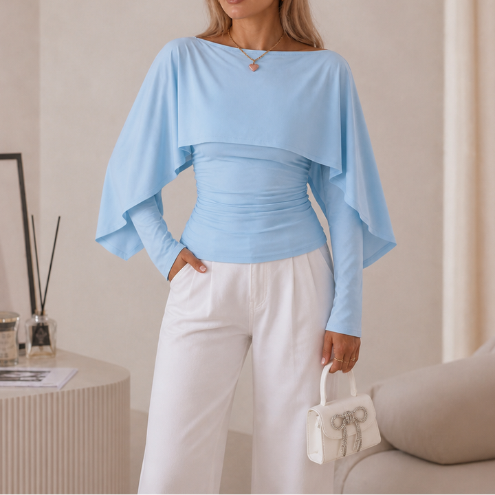 Wearbella – Narzutka z falbaną i ręKaffemi nietoperzami