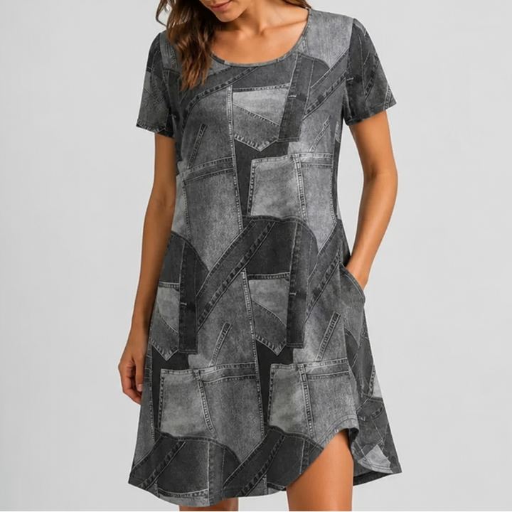 Wearbella – Klänning w stilu patchwork
