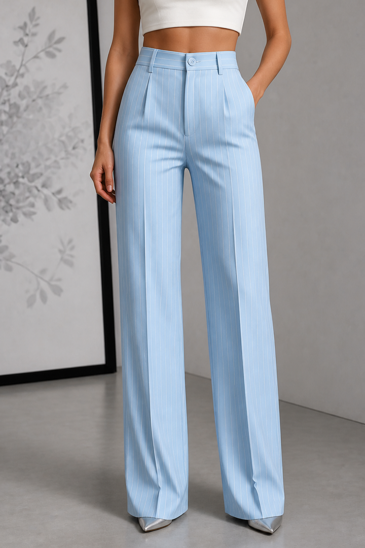 Longline – Byxor w band w stilu high-waist z vida ben