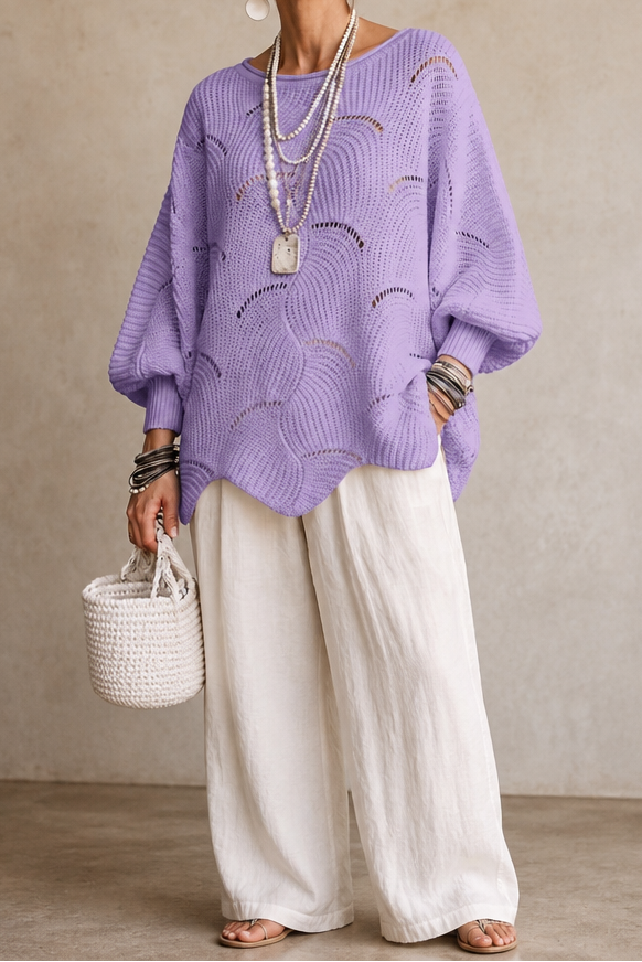 Wearbella – Tröja z Hollow Wave i ärm Batwing