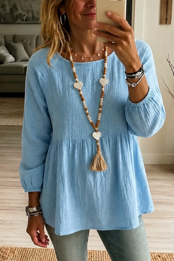 Wearbella – Blus Babydoll z Zebranym Band