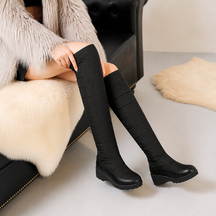 Duvella – Wysokie Vinter Boots w Stilu Puchowym