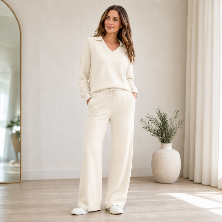 Wearbella – Dwuczęściowy set lounge z prążkowanego materialu