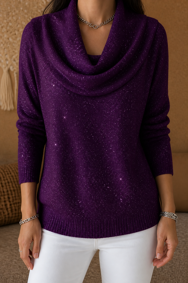 Sparkle – Lång top z urringning w łódkę