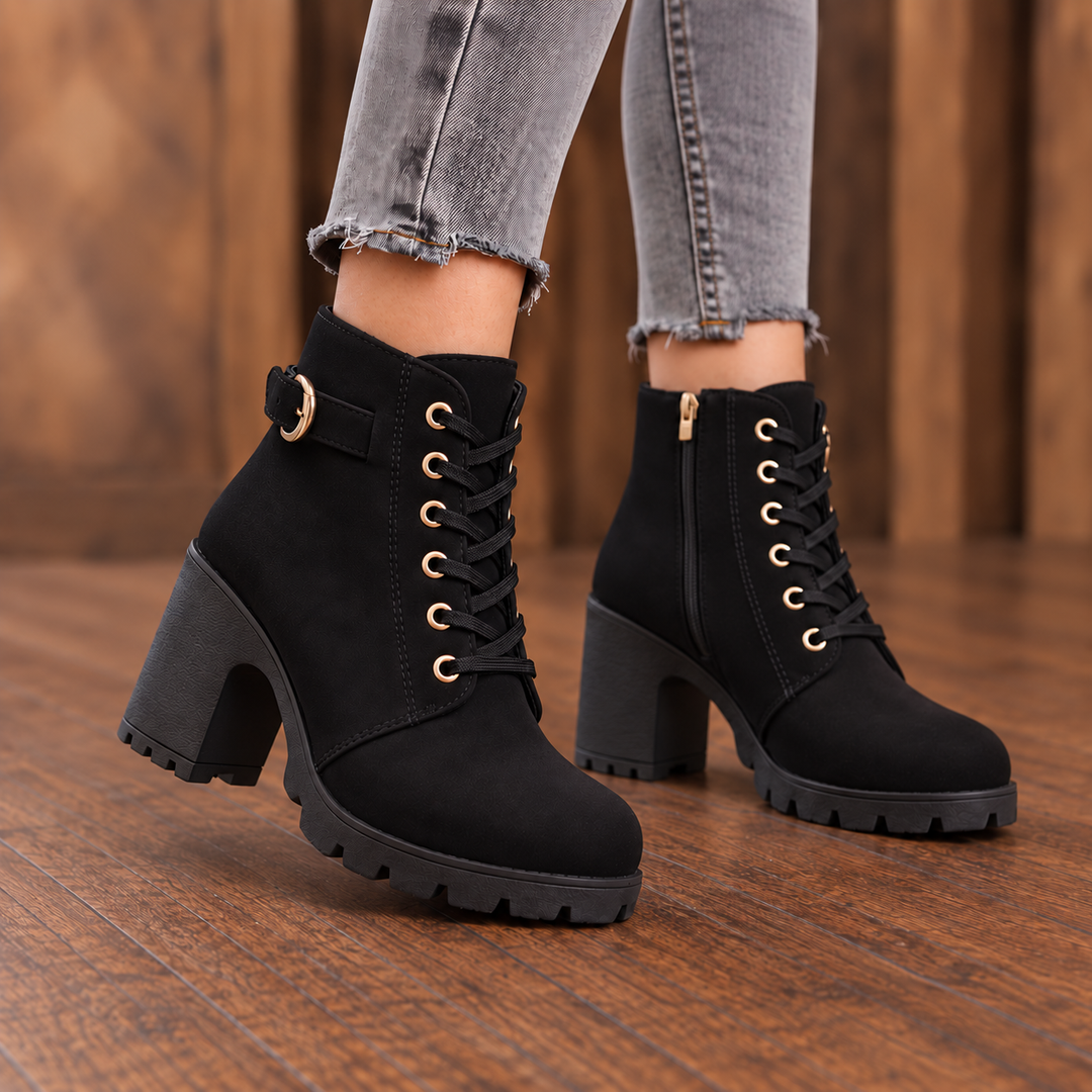 Buckle &amp; Bold – Boots med klack z wiązaniem