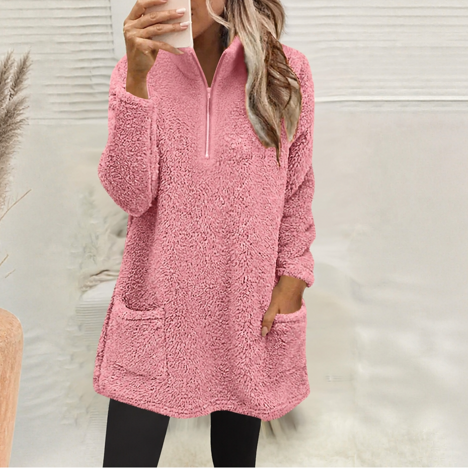 Wearlyn – Lång pół-dragkedja polarowy pulower Sherpa