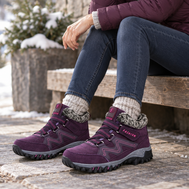 Cozywalk – Boots för kostkę z värmefoder i antypoślizgową podeszwą