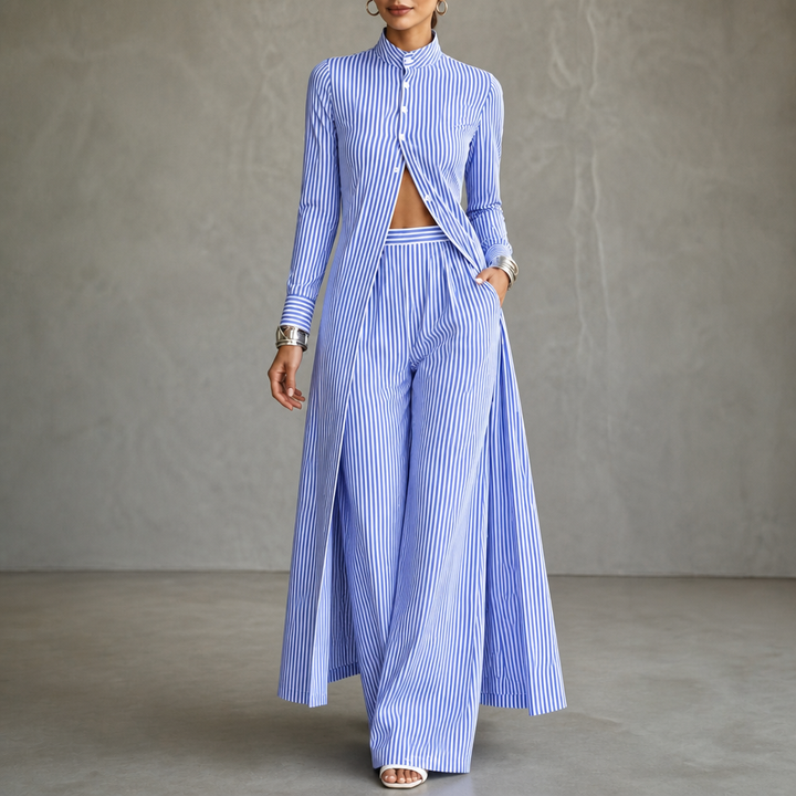 Wearbella – Set koszuli w band i byxor z vida ben