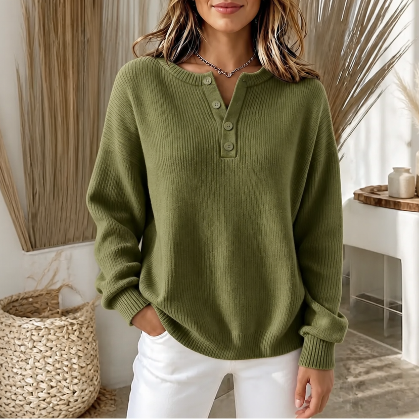 Buttonelle – Tröja Henley z guzikiem