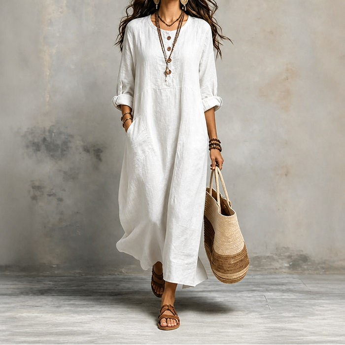 Wearbella – Bezrękawowa Klänning Maxi z Kieszeniami