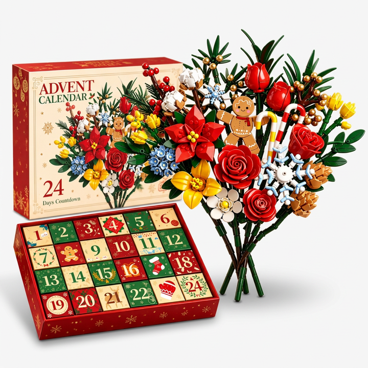 Advent Bloom – 24-dagars kalendarz adwentowy z kwiatami för budowania