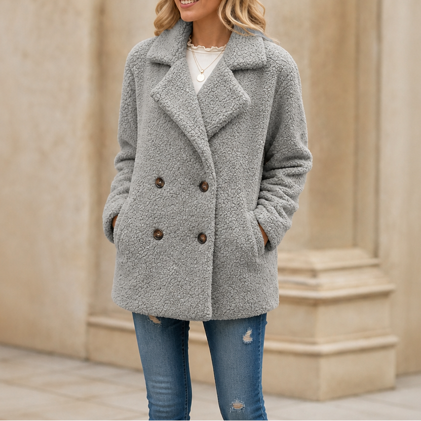 Cozelle – Vinter kurtka z polaru Sherpa Teddy