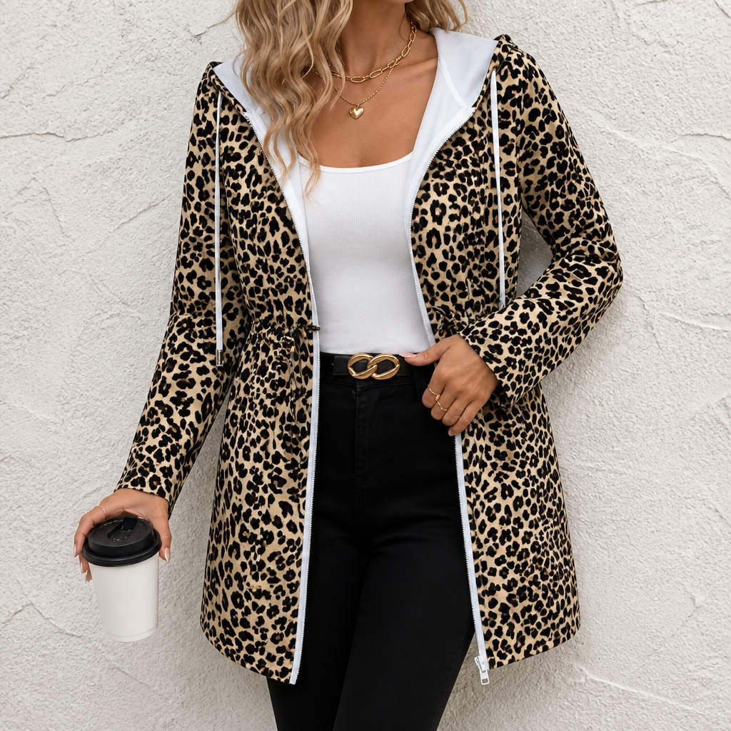 Wearbella – Odwratumny kappa z nadrukiem w leopardmönster