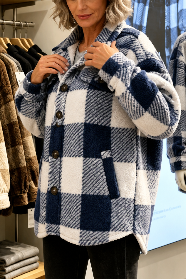 Wearbella – Skjorta w kratę z knappar framtill