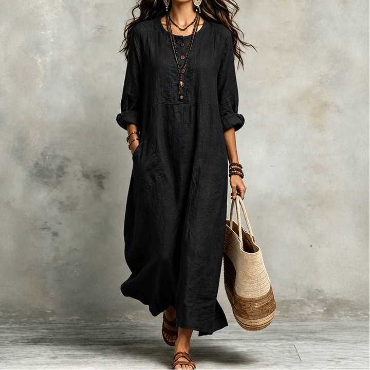 Wearbella – Bezrękawowa Klänning Maxi z Kieszeniami