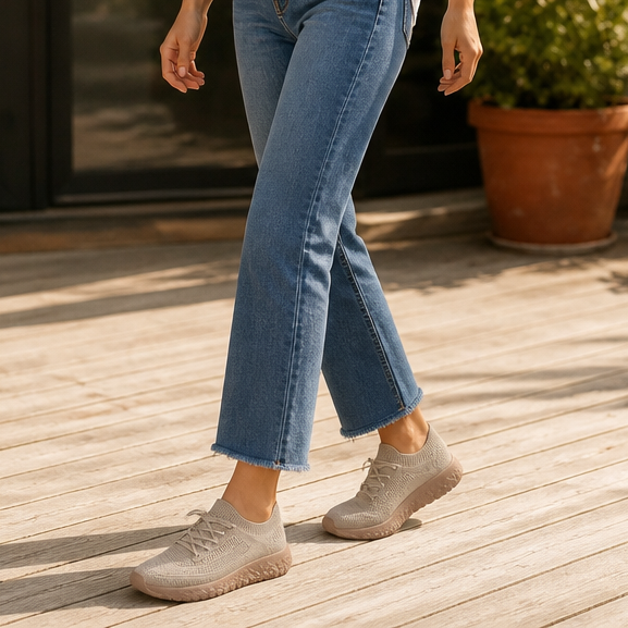 Cloudstep – Sneakers Slip-On z Elastycznym Kołnierzem z Dzianiny