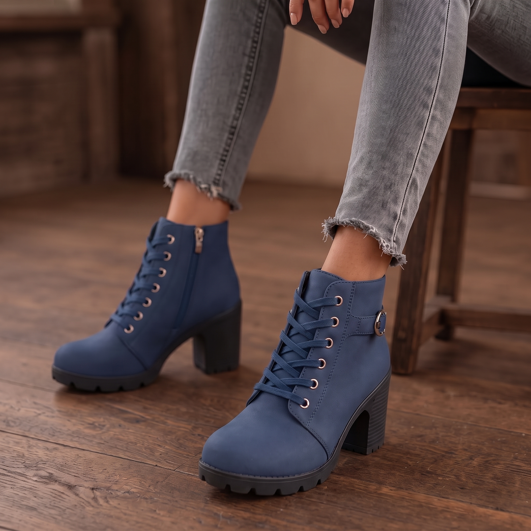 Buckle &amp; Bold – Boots med klack z wiązaniem