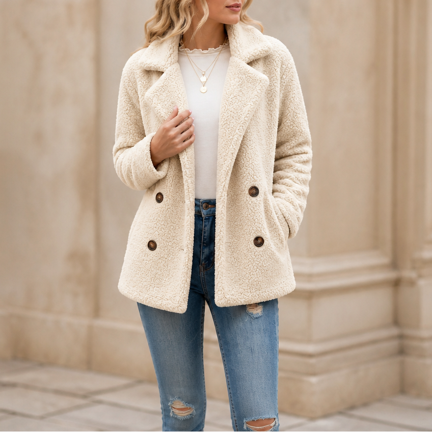 Cozelle – Vinter kurtka z polaru Sherpa Teddy
