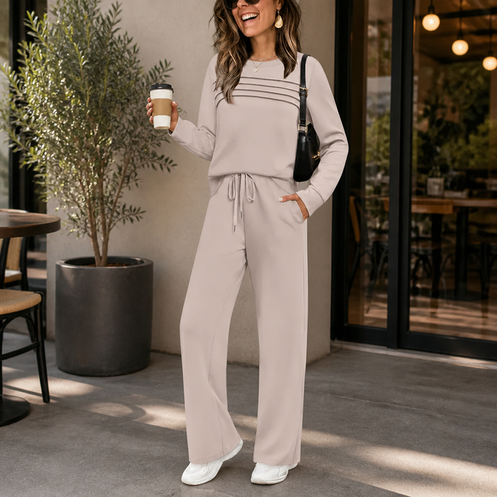 Wearbella – Set dresowy z plisowanym okrągłym urringning