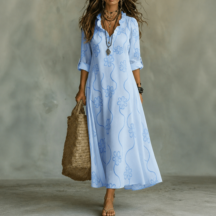 Wearbella – Klänning Midi w Blommig Mönster