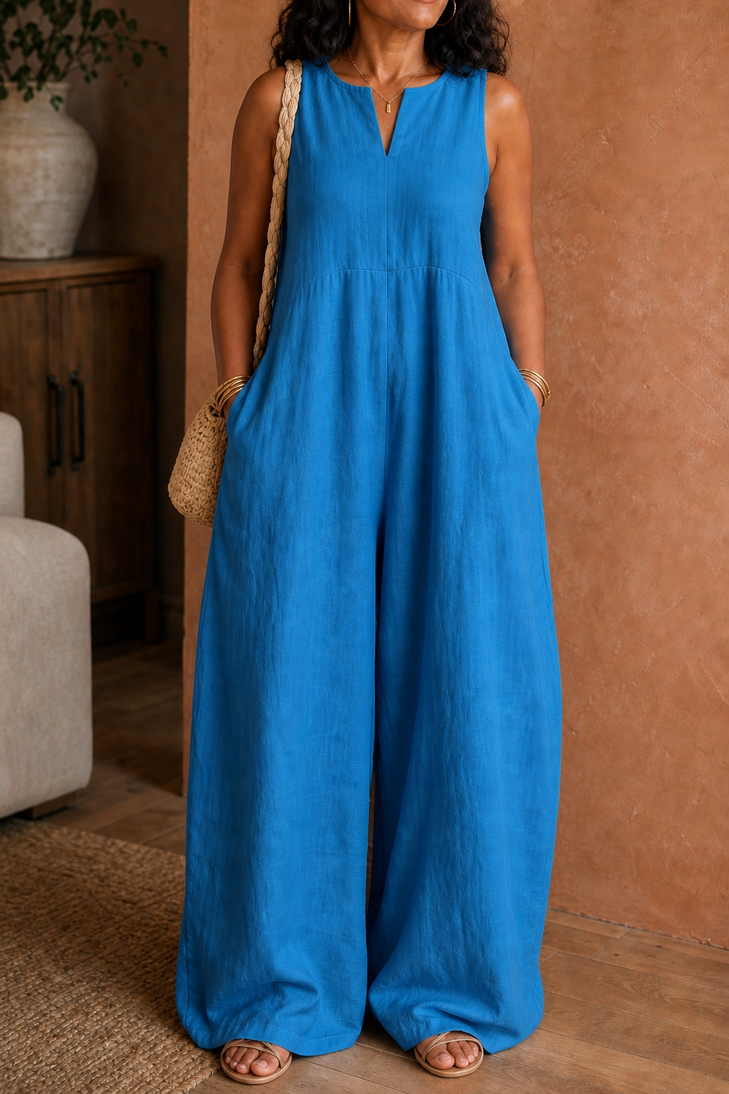 Wearby – Kombinezon lniany z vida ben i urringning w v-ringning