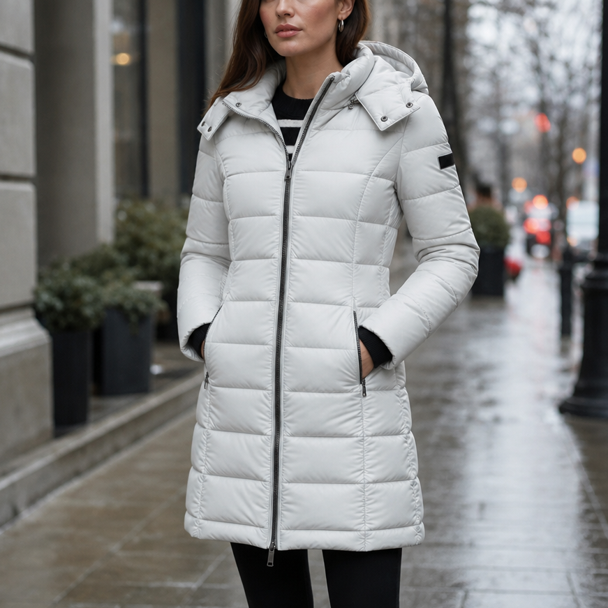 Wearbella – Wypełniona Puchowa Kurtka o Średniej Längd