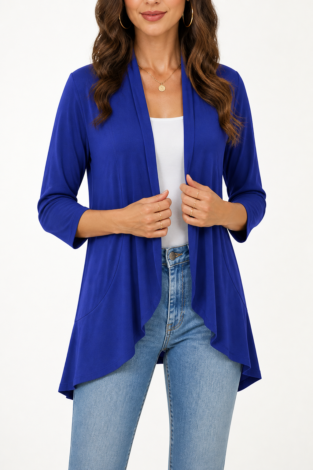 Wearbella – Kofta z 3/4 ręKaffemi i otwartym przodem
