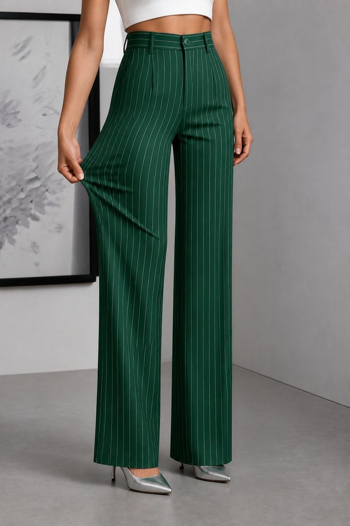 Longline – Byxor w band w stilu high-waist z vida ben