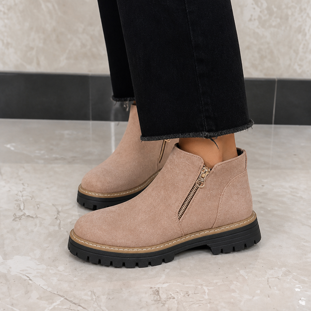 Stepwell – Boots på kwadratowym klack z wyściółką