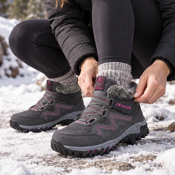 Cozywalk – Boots för kostkę z värmefoder i antypoślizgową podeszwą